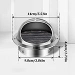 Stainless Steel Ducting Ventilation Exhaust Grille Cover for Wall Ceiling Anti-bird And Rat Prevent Air Vent Heating Cooling Cap - flohmarkt-deutschland.shop