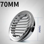 Stainless steel Exterior wall air outlet vent grille 70-200mm round duct cap air ventilation cover hole plug ventilation system - flohmarkt-deutschland.shop