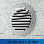 Stainless steel Exterior wall air outlet vent grille 70-200mm round duct cap air ventilation cover hole plug ventilation system - flohmarkt-deutschland.shop