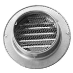 Stainless Steel Vent Cap Rainproof Exterior Wall Air Outlet Grille Round Heating Cooling Vent Cover 75/80/100/20/150/160MM - flohmarkt-deutschland.shop