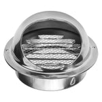 Stainless Steel Vent Cap Rainproof Exterior Wall Air Outlet Grille Round Heating Cooling Vent Cover 75/80/100/20/150/160MM - flohmarkt-deutschland.shop