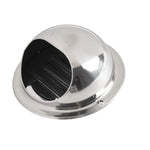Stainless Steel Vent Cap Rainproof Exterior Wall Air Outlet Grille Round Heating Cooling Vent Cover 75/80/100/20/150/160MM - flohmarkt-deutschland.shop