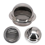 Stainless Steel Vent Cap Rainproof Exterior Wall Air Outlet Grille Round Heating Cooling Vent Cover 75/80/100/20/150/160MM - flohmarkt-deutschland.shop