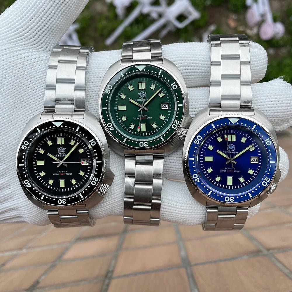 Steeldive SD1970 Taucheruhr – 200m, Saphirglas, NH35 Automatik, Keramiklünette, 44mm - flohmarkt-deutschland.shop