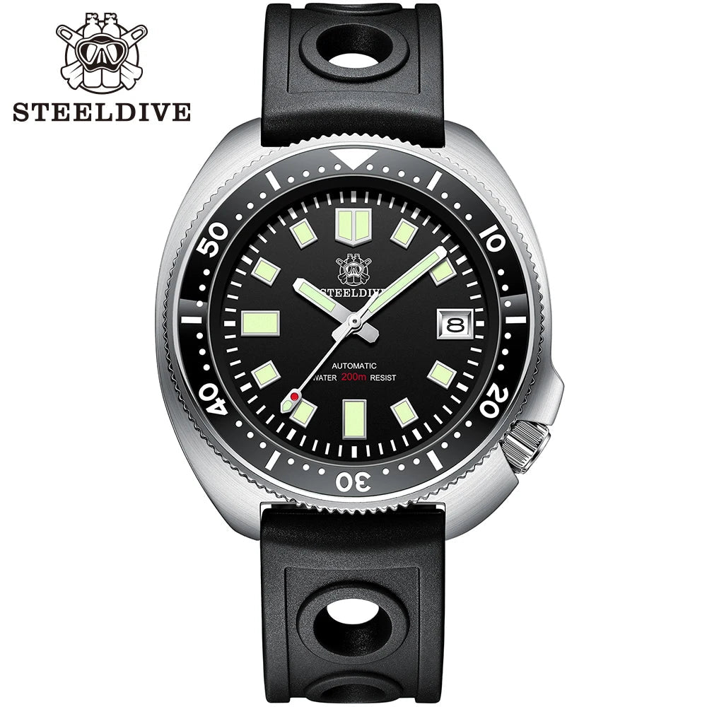 Steeldive SD1970 Taucheruhr – 200m, Saphirglas, NH35 Automatik, Keramiklünette, 44mm - flohmarkt-deutschland.shop