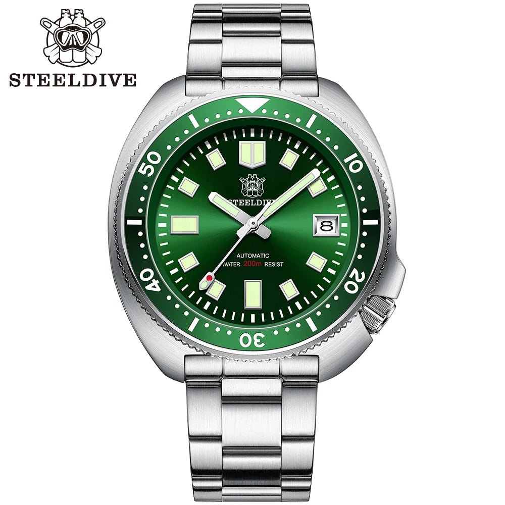 Steeldive SD1970 Taucheruhr – 200m, Saphirglas, NH35 Automatik, Keramiklünette, 44mm - flohmarkt-deutschland.shop