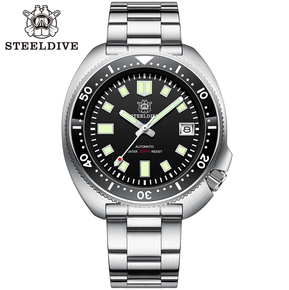 Steeldive SD1970 Taucheruhr – 200m, Saphirglas, NH35 Automatik, Keramiklünette, 44mm - flohmarkt-deutschland.shop