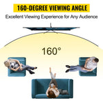 SucceBuy 100 Inch Tripod Projector Screen with Stand 16:9 4K HD Portable Projection Home Cinema for Indoor & Outdoor Projection - flohmarkt-deutschland.shop
