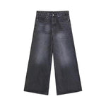 Summer Men Baggy Jeans Unisex Vintage American Style Straight Wide Leg Denim Pants Fashion Brand Hot Sale Casual Trousers - flohmarkt-deutschland.shop