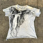 Summer Men's Breathable Round Neck T-shirt Y2K Retro Clothing Punk Hip Hop Pattern Printed Outdoor Fashion Top - flohmarkt-deutschland.shop