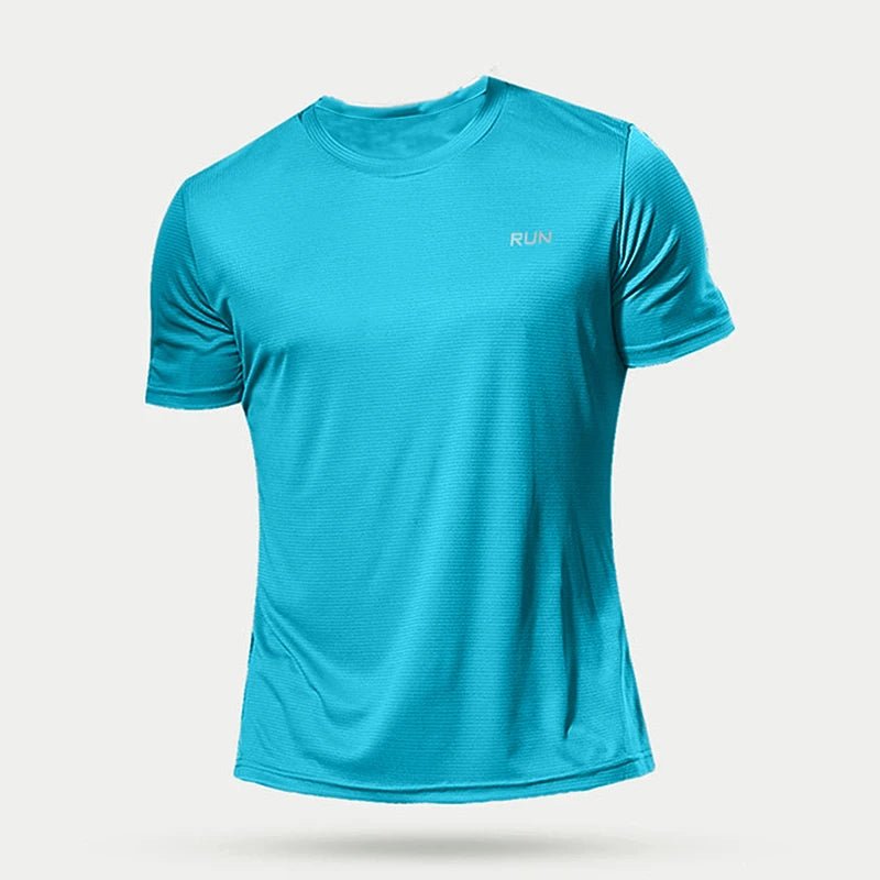 Summer Mens Quick Dry Running Bodybuilding Shirts Sport Gym t Shirt Men Short Sleeve Fitness Tops Oversized t-Shirt Jersey - flohmarkt-deutschland.shop
