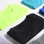 Summer Mens Quick Dry Running Bodybuilding Shirts Sport Gym t Shirt Men Short Sleeve Fitness Tops Oversized t-Shirt Jersey - flohmarkt-deutschland.shop