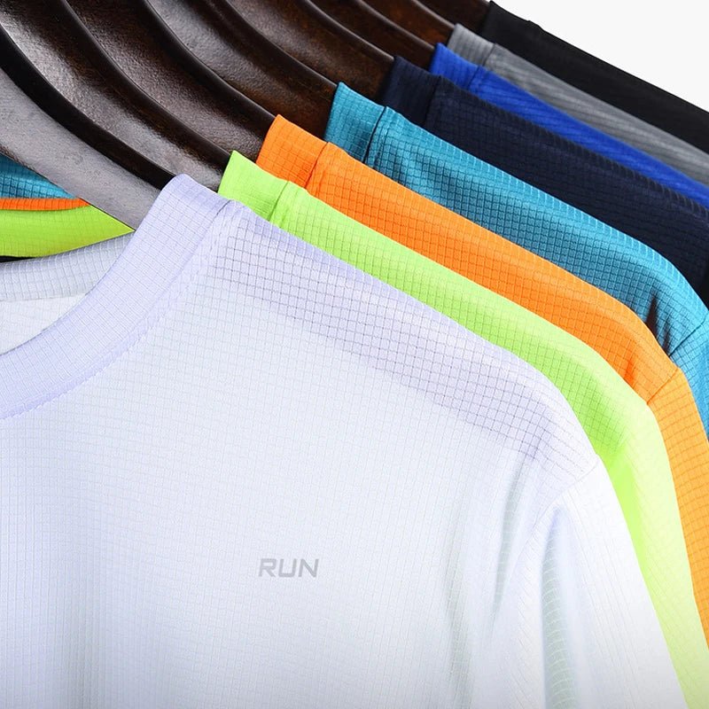 Summer Mens Quick Dry Running Bodybuilding Shirts Sport Gym t Shirt Men Short Sleeve Fitness Tops Oversized t-Shirt Jersey - flohmarkt-deutschland.shop