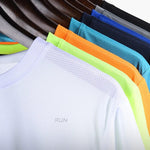 Summer Mens Quick Dry Running Bodybuilding Shirts Sport Gym t Shirt Men Short Sleeve Fitness Tops Oversized t-Shirt Jersey - flohmarkt-deutschland.shop