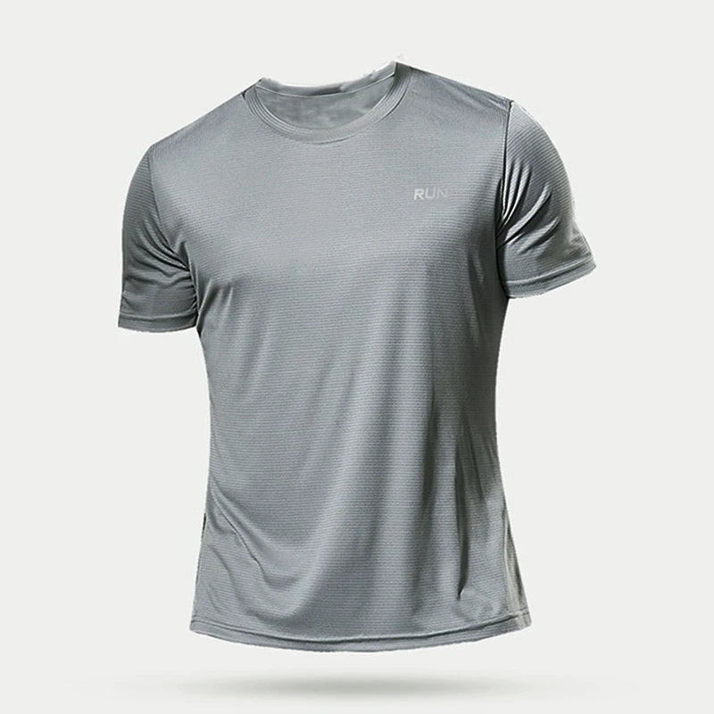 Summer Mens Quick Dry Running Bodybuilding Shirts Sport Gym t Shirt Men Short Sleeve Fitness Tops Oversized t-Shirt Jersey - flohmarkt-deutschland.shop