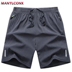 Summer Men's Shorts Cool Sportswear Running Sport Shorts Casual Bottoms Gym Fitness Training Jogging Short Pants Men Black Gray - flohmarkt-deutschland.shop