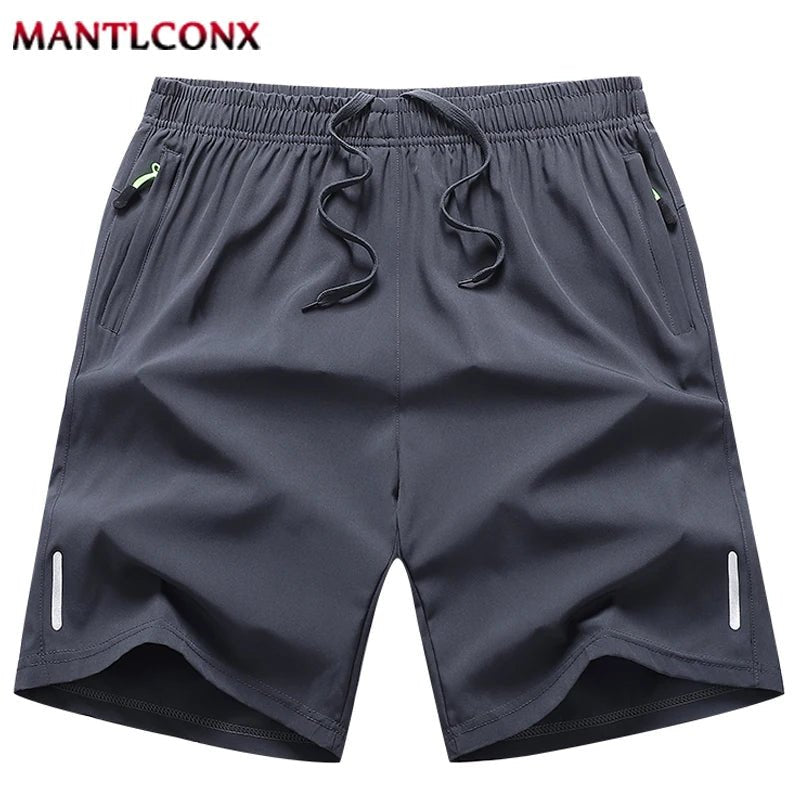 Summer Men's Shorts Cool Sportswear Running Sport Shorts Casual Bottoms Gym Fitness Training Jogging Short Pants Men Black Gray - flohmarkt-deutschland.shop