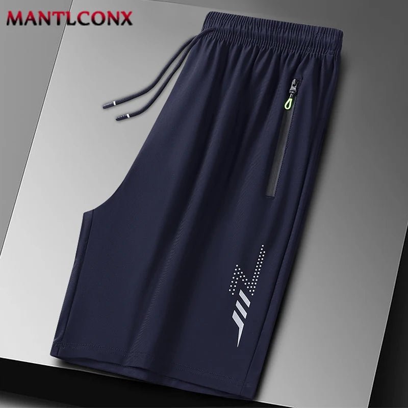 Summer Men's Shorts Cool Sportswear Running Sport Shorts Casual Bottoms Gym Fitness Training Jogging Short Pants Men Black Gray - flohmarkt-deutschland.shop