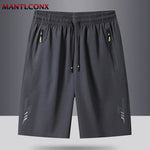 Summer Men's Shorts Cool Sportswear Running Sport Shorts Casual Bottoms Gym Fitness Training Jogging Short Pants Men Black Gray - flohmarkt-deutschland.shop