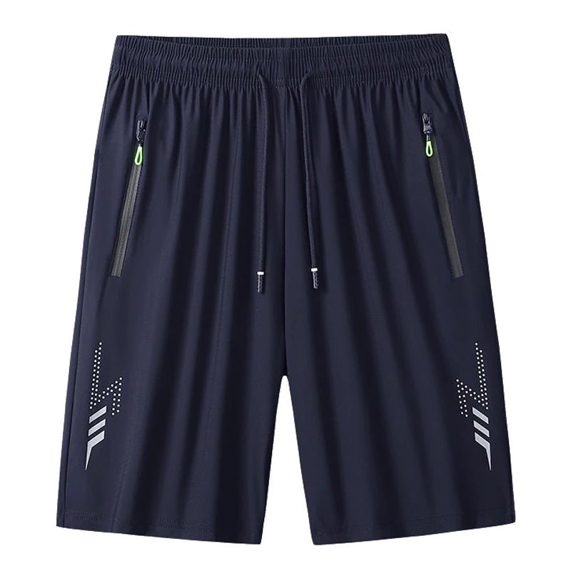 Summer Men's Shorts Cool Sportswear Running Sport Shorts Casual Bottoms Gym Fitness Training Jogging Short Pants Men Black Gray - flohmarkt-deutschland.shop