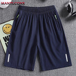 Summer Men's Shorts Cool Sportswear Running Sport Shorts Casual Bottoms Gym Fitness Training Jogging Short Pants Men Black Gray - flohmarkt-deutschland.shop