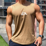 Summer New Trend Men's Pullover Round Neck Mesh Bottom Shirt Sports Fitness Swimming Running Shirt Sleeveless Vest Quick Dry - flohmarkt-deutschland.shop