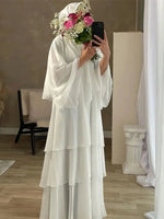 Summer Open Chiffon Khimar Kimono Abaya Dubai Luxury 2024 Muslim Sets Modest Kaftan Hijab Dresses For Women Islam Kebaya Damen - flohmarkt-deutschland.shop