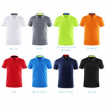 Summer Quick Drying Short Sleeved Polo Shirt Golf Jersey Company Group Breathable Fitness Lapel Sports Sleeved 8-Color Large Top - flohmarkt-deutschland.shop