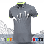 Summer Quick Drying Short Sleeved Polo Shirt Golf Jersey Company Group Breathable Fitness Lapel Sports Sleeved 8-Color Large Top - flohmarkt-deutschland.shop