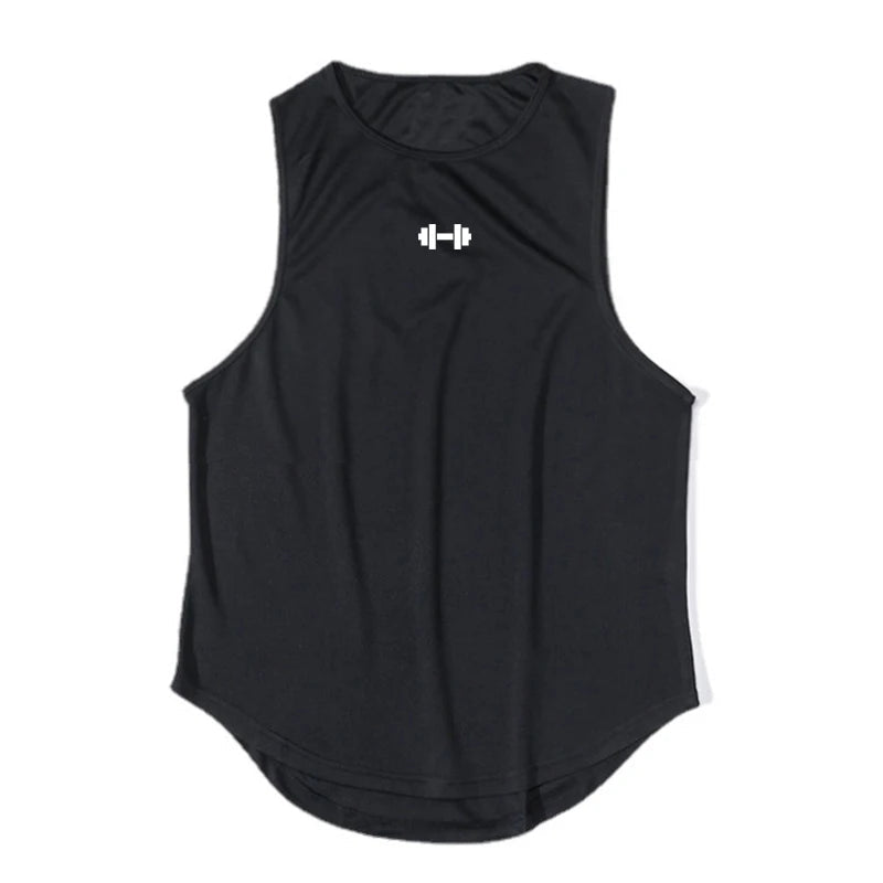 Summer Tank Top Mens Gym Fitness Training Clothing Quick Dry Silm Fit Bodybuilding Sleeveless Shirts Men Fashion Basketball Vest - flohmarkt-deutschland.shop