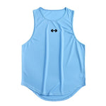 Summer Tank Top Mens Gym Fitness Training Clothing Quick Dry Silm Fit Bodybuilding Sleeveless Shirts Men Fashion Basketball Vest - flohmarkt-deutschland.shop