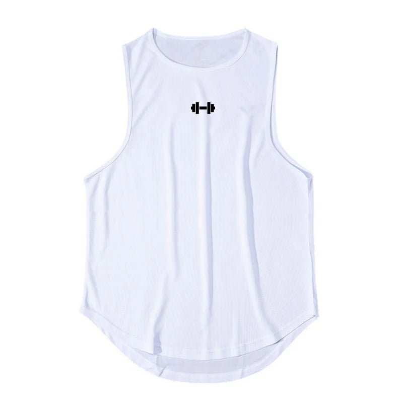 Summer Tank Top Mens Gym Fitness Training Clothing Quick Dry Silm Fit Bodybuilding Sleeveless Shirts Men Fashion Basketball Vest - flohmarkt-deutschland.shop