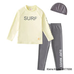 Swimsuit Kids Long Sleeve Rash Guard Swimming T Shirt and Pants UPF50 UV Protection Children's Swimwear Girls Boys Bathing Suit - flohmarkt-deutschland.shop
