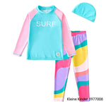 Swimsuit Kids Long Sleeve Rash Guard Swimming T Shirt and Pants UPF50 UV Protection Children's Swimwear Girls Boys Bathing Suit - flohmarkt-deutschland.shop
