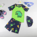 Swimwear Child UPF50 Baby Boy Swimsuit One Piece with Hat Cartoon Bathing Suit Kids Children Swimming Suit 1 2 3 4 5 6 7 Years - flohmarkt-deutschland.shop