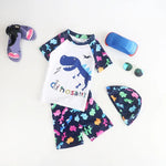 Swimwear Child UPF50 Baby Boy Swimsuit One Piece with Hat Cartoon Bathing Suit Kids Children Swimming Suit 1 2 3 4 5 6 7 Years - flohmarkt-deutschland.shop