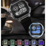 Synoke digital uhren männer sport leuchtende multifunktion wasserdicht chrono armbanduhr outdoor und lauf student sieben lichter - flohmarkt-deutschland.shop