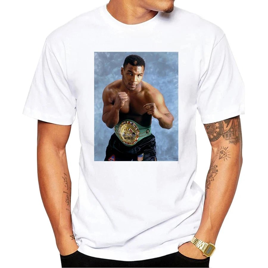 T-Shirt für Männer Sommerhemd Mike Tyson Boxen Retro Boxen T-Shirt Lustige Retro Sommer T-Shirts Geschenk Herrenbekleidung Ropa Hombre - flohmarkt-deutschland.shop