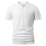 T Shirt Männer Casual Hohe Qualität Sommer Kurzarm Henry neck Herren T Shirts Mode Grundlegende T-shirt Männlich - flohmarkt-deutschland.shop