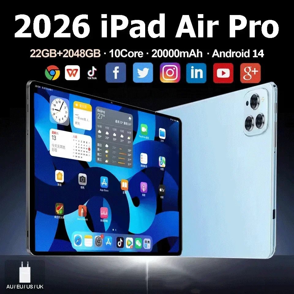 Tablet 11" Android 14 – 22GB+2TB, 5G, Dual-SIM, 2026 - flohmarkt-deutschland.shop