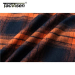 TACVASEN Oversize Leichte Hemd Jacke Taste Unten Baumwolle Plaid Shirts Herren Langarm Streetwear Flanell Shirts W/Taschen - flohmarkt-deutschland.shop