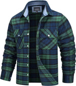 TACVASEN Oversize Leichte Hemd Jacke Taste Unten Baumwolle Plaid Shirts Herren Langarm Streetwear Flanell Shirts W/Taschen - flohmarkt-deutschland.shop