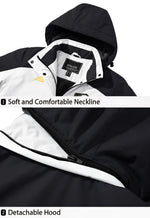 TACVASEN Winter Wasserdichte Ski- und Snowboardjacke für Damen, Thermische Schwerfleece-Jacke, Lässige Arbeitsjacke, Regenmantel, Windbreaker, Parka - flohmarkt-deutschland.shop