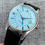 Tandorio Japan NH34 automatische mechanische Uhr für Herren, Taucher-GMT-Uhrwerk, 200 m wasserdicht, 39 mm Saphirglas-Lederband - flohmarkt-deutschland.shop