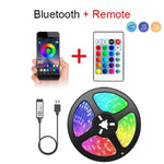 Tape Bluetooth USB LED Strip Light 5050 SMD 5V USB RGB Lights Flexible LED Lamp Tape Ribbon RGB Self-adhesive TV Desktop Diode - flohmarkt-deutschland.shop