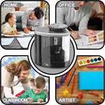 TENWIN Electric Sharpener Desktop Automatic Portable Pencil Sharpener Suitable To Pencils 6-8mm for Students School Stationery - flohmarkt-deutschland.shop