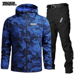 THORSOL New Cycling Kit Man 2025 Mountain Bike Clothes Off-Road Riding Bicycle Jacket MTB Trousers Outfit Radtrikot Set Herren - flohmarkt-deutschland.shop