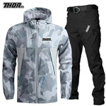 THORSOL New Cycling Kit Man 2025 Mountain Bike Clothes Off-Road Riding Bicycle Jacket MTB Trousers Outfit Radtrikot Set Herren - flohmarkt-deutschland.shop