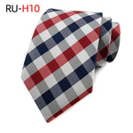 Tie Men's British Vintage Brown khaki brown Plaid Business Casual Striped Red Wedding Tie - flohmarkt-deutschland.shop