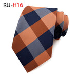 Tie Men's British Vintage Brown khaki brown Plaid Business Casual Striped Red Wedding Tie - flohmarkt-deutschland.shop